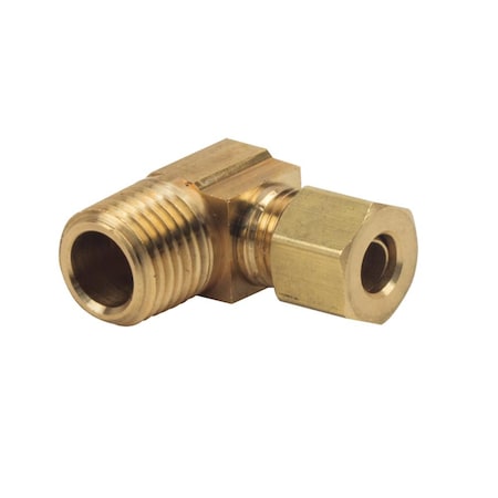 Thrifco Plumbing No. 69-C 1/4 Inch x 1/4 Inch Lead-Free Brass Compression MIP 90 El 4401098